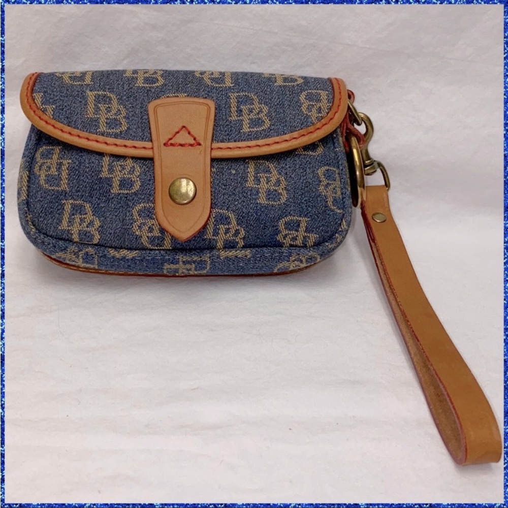 Denim wristlet